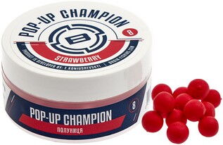 Бойли Brain Champion Pop-Up Strawberry (полуниця) 10mm 34g