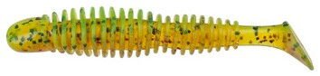 Силікон Reins Bubbring Shad 3" B61 Chart Pepper/Motoroil Red Gold (6 шт/уп.)