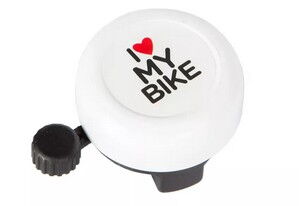 Звонок Green Cycle GBL-251 "I love my bike"