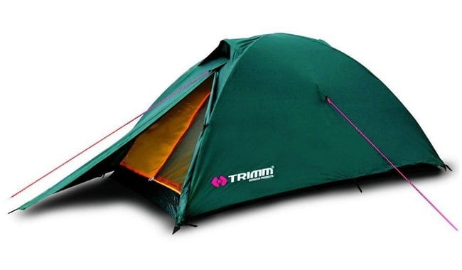 Палатка туристична, двомісна, двошарова, 220x135x105 см, Trimm Duo - фото 2