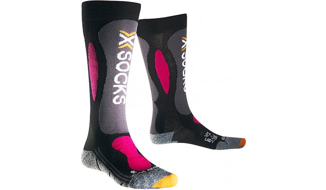 Гірськолижні шкарпетки, подовжені, теплозберігаючі, зносостійкі, жіночі, X-Socks - фото 1