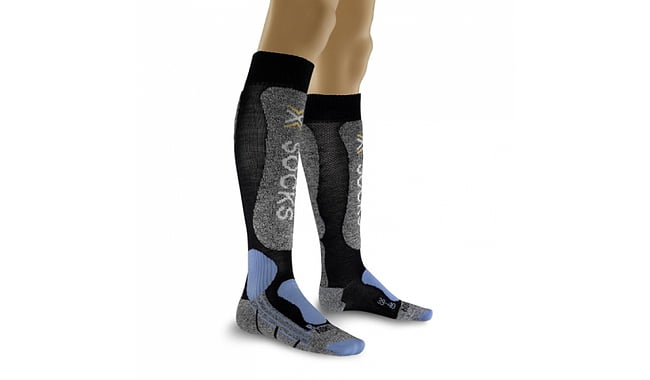 Шкарпетки для всіх видів зимового спорту, вовна мериноса, синтетика, подовжені, дружин., X-Socks - фото 1