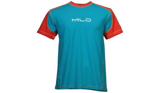 Футболка синтетична Milo Mashe блакитна з червоними вставками - фото 1