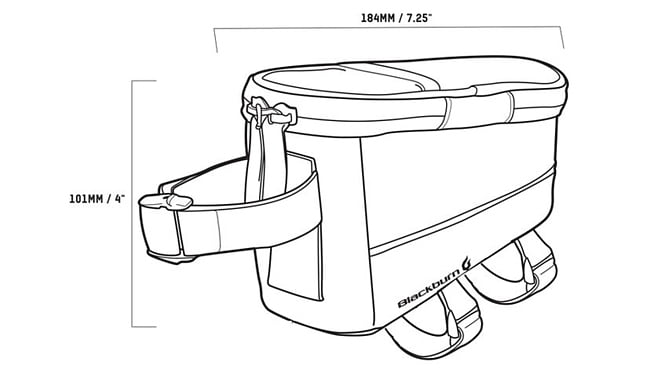 Сумка на раму Blackburn Local Top Tube - дополнительное фото 2
