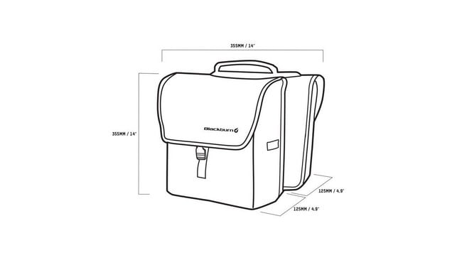 Сумка на багажник Blackburn Local Saddle Pannier 13 л - дополнительное фото 1