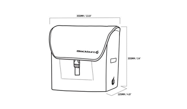 Сумка на багажник Blackburn Local Pannier 13 л - дополнительное фото 1