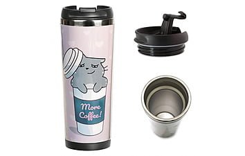 Термокружка ZIZ Котик - кофеман