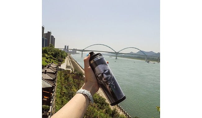 Термокружка ZIZ Панда в пиджаке - дополнительное фото 1