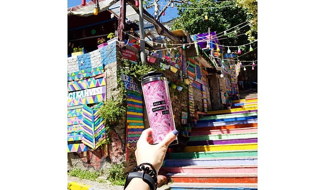 Термокружка ZIZ Фламинго - дополнительное фото 1