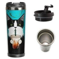 Термокружка ZIZ Кот со стаканом