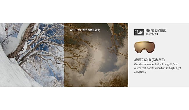 Горнолыжная маска Giro Dylan Amber Gold + Yellow - дополнительное фото 2