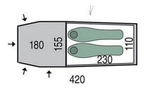 Намет Pinguin Storm 2 - дополнительное фото 1