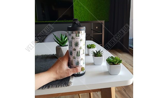 Термокружка ZIZ Кактусы - дополнительное фото 1