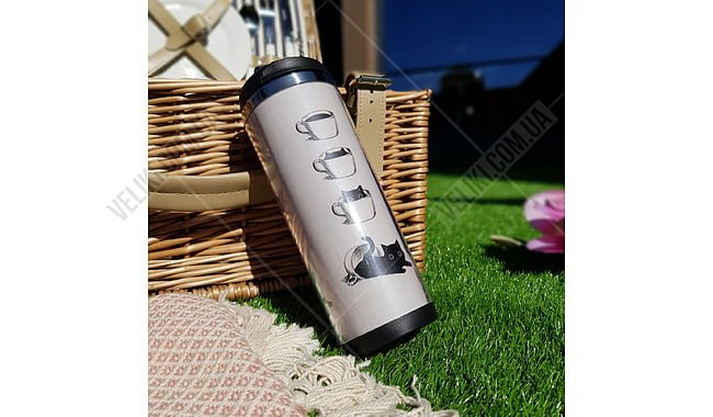 Термокружка ZIZ Котик в чашці - дополнительное фото 2