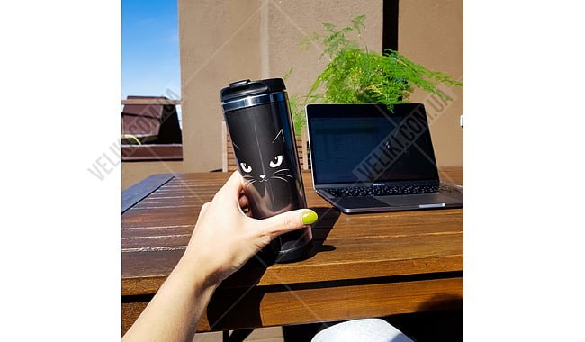 Термокружка ZIZ Кошачья - дополнительное фото 1