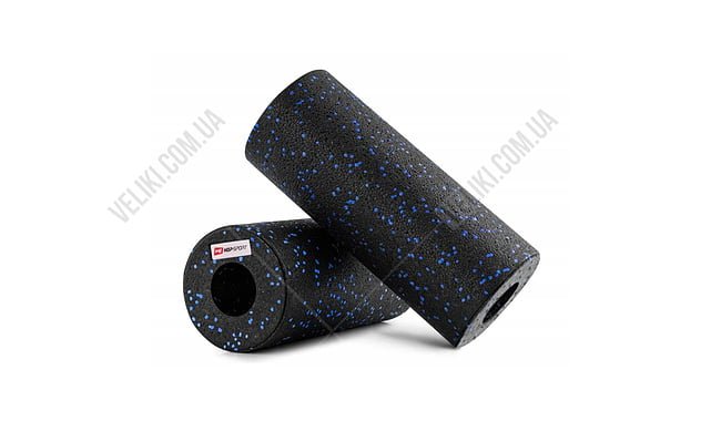 Ролер масажер Hop-Sport 33 см гладкий - дополнительное фото 1