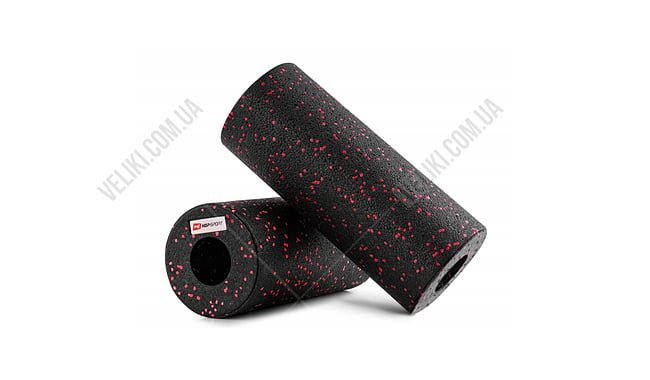 Ролер масажер Hop-Sport 33 см гладкий - дополнительное фото 7