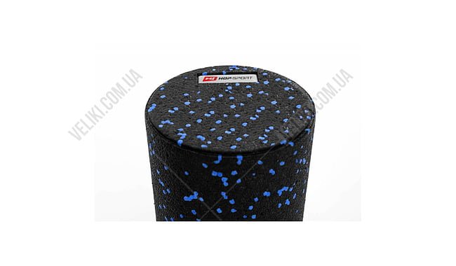 Ролер масажер Hop-Sport 33 см гладкий заповнений - дополнительное фото 2