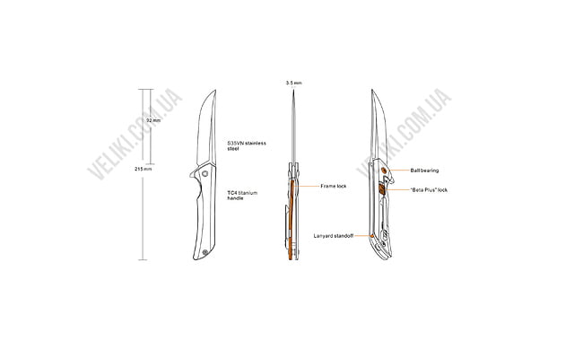 Нож Ruike M121 - дополнительное фото 3