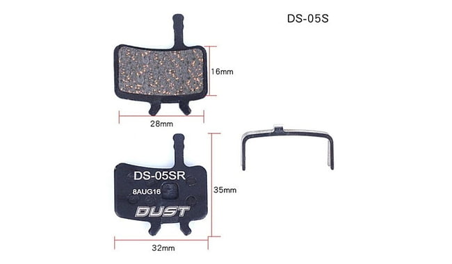 Тормозные колодки DUST DS-05S - фото 1