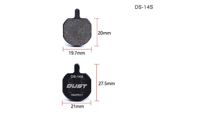 Тормозные колодки DUST DS-14S - фото 1