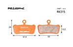 Тормозные колодки RISK RK315-S - фото 1