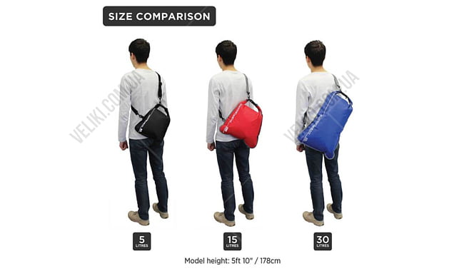 Гермомешок OverBoard Dry Flat 15 л - дополнительное фото 6