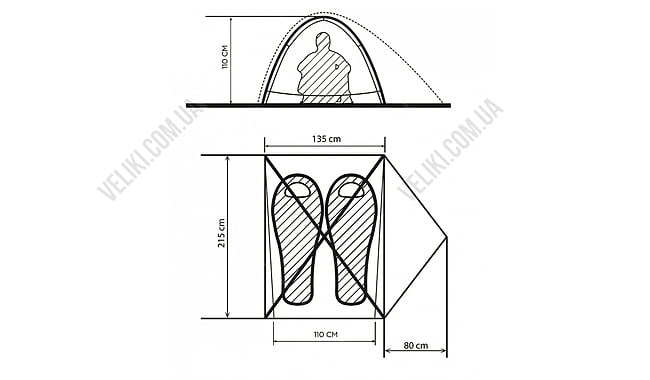 Намет Turbat Borzhava 2 - дополнительное фото 3