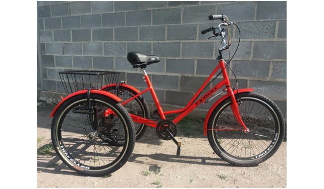 Велосипед Rymar городской 24" с корзинкой - дополнительное фото 10