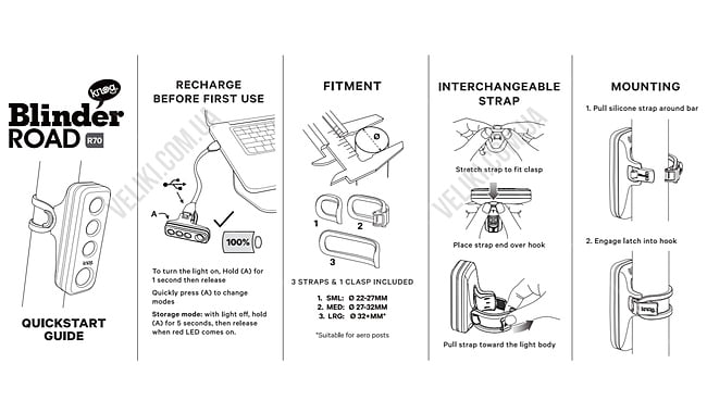 Мигалка Knog Blinder Road R70 - дополнительное фото 5