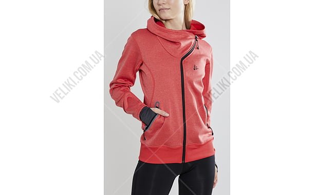 Кофта Craft Sports Fleece Assymetric W - дополнительное фото 1