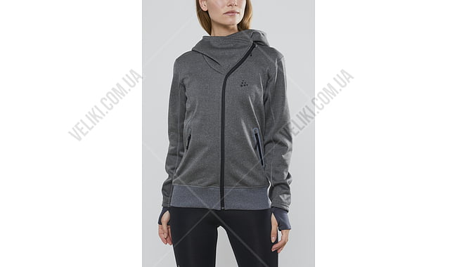 Кофта Craft Sports Fleece Assymetric W - дополнительное фото 5