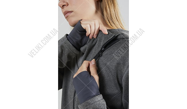 Кофта Craft Sports Fleece Assymetric W - дополнительное фото 7