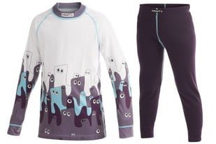 Комплект дитячої білизни Craft Active Multi 2-Pack Colorblocking Junior, Влагоотводящее