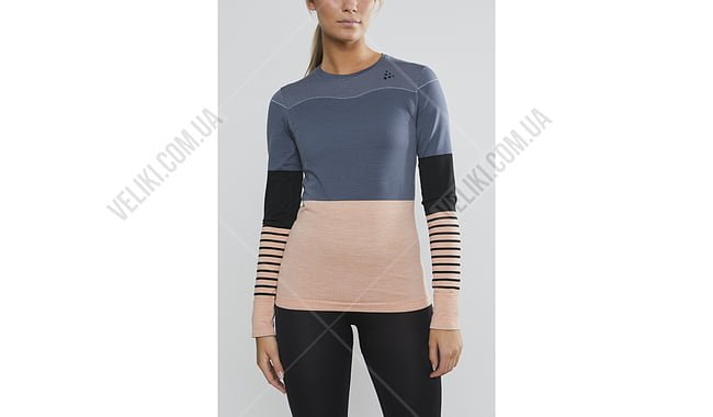 Термофутболка Craft Fuseknit Comfort Blocked RN LS Woman - дополнительное фото 1