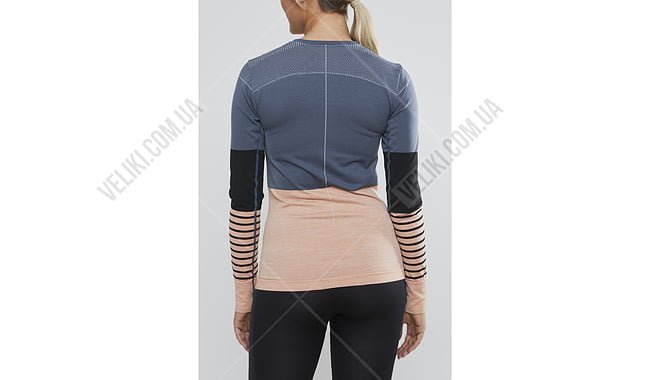 Термофутболка Craft Fuseknit Comfort Blocked RN LS Woman - дополнительное фото 2