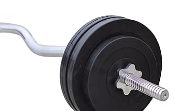 Штанга W-образная с обрезиненными дисками RN-Sport 50 кг