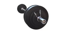 Штанга обрезиненная с олимпийским грифом RN-Sport 145 кг - фото 1