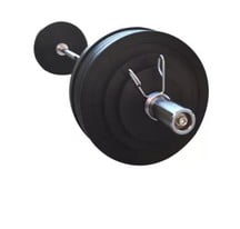 Штанга обрезиненная с олимпийским грифом RN-Sport 145 кг