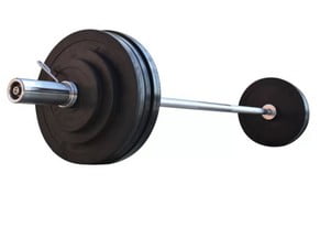 Штанга для жима обрезиненная RN-Sport 105 кг