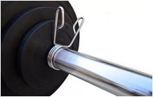 Штанга для жима обрезиненная RN-Sport 105 кг - дополнительное фото 2