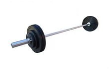 Штанга обрезиненная с олимпийским грифом RN-Sport 80 кг - дополнительное фото 1