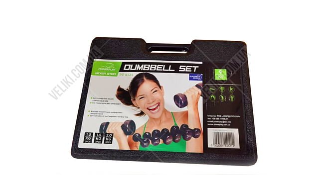Набір гантелі PowerPlay 4121 9 кг - дополнительное фото 1