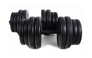 Гантели RN-Sport ABS 2х16 кг + Эспандер и скакалка