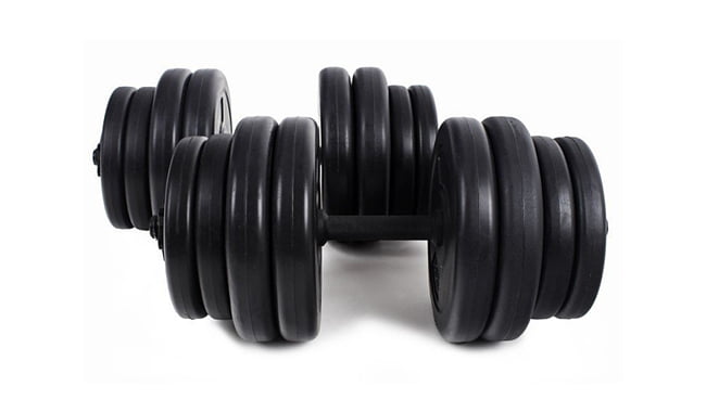 Гантели RN-Sport ABS 2х16 кг + Эспандер и скакалка - фото 1