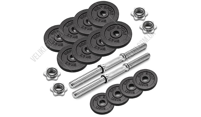 Гантели Hop-Sport Strong 2х15 кг - дополнительное фото 1