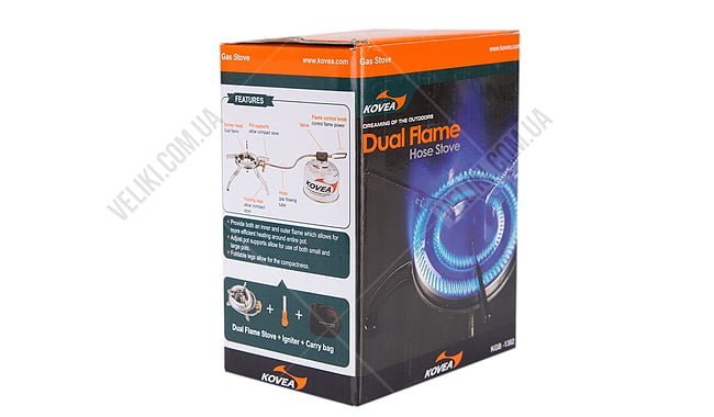 Горелка Kovea Dual Flame - дополнительное фото 2