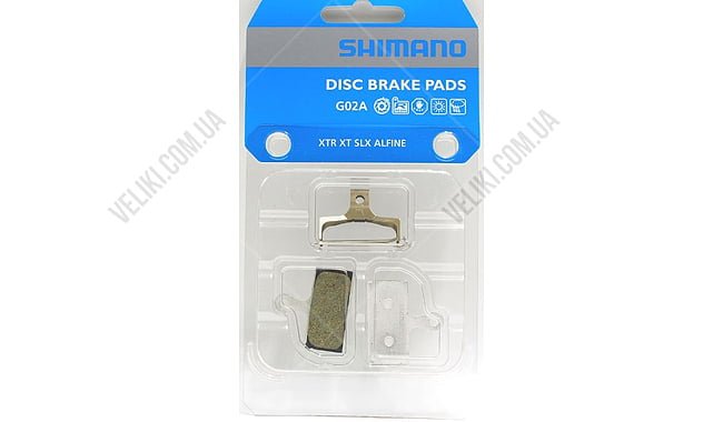 Гальмівні колодки Shimano G02A - дополнительное фото 1