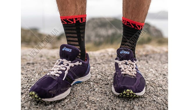 Носки Compressport Pro Racing Socks V3.0 Ultralight Run High - дополнительное фото 1