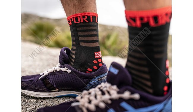 Носки Compressport Pro Racing Socks V3.0 Ultralight Run High - дополнительное фото 2